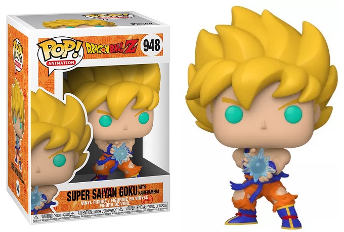 Figurine pop goku super saiyan god dragon ball